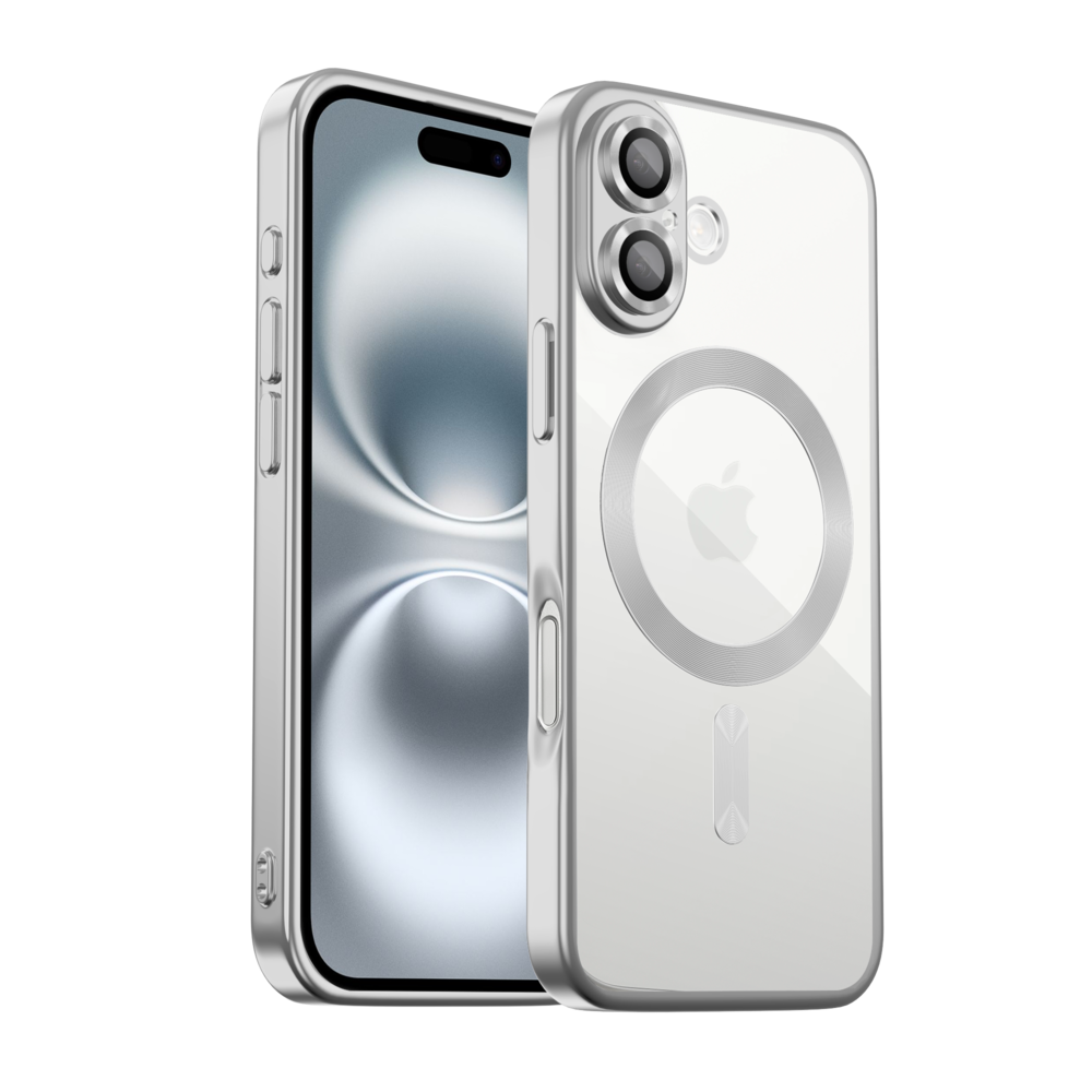 Coverzs Coverzs iPhone 17 MagSafe hoesje met camera cover (zilver) Coverzs Coverzs iPhone 17 MagSafe hoesje met camera cover (zilver)