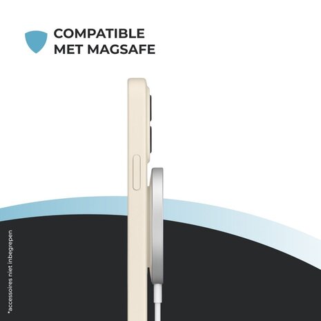 ShieldCase® ShieldCase iPhone 17 Pro Max Siliconen MagSafe back cover (beige)