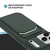 ShieldCase® ShieldCase iPhone 17 Pro Max siliconen hoesje met pasjeshouder (donkergroen)