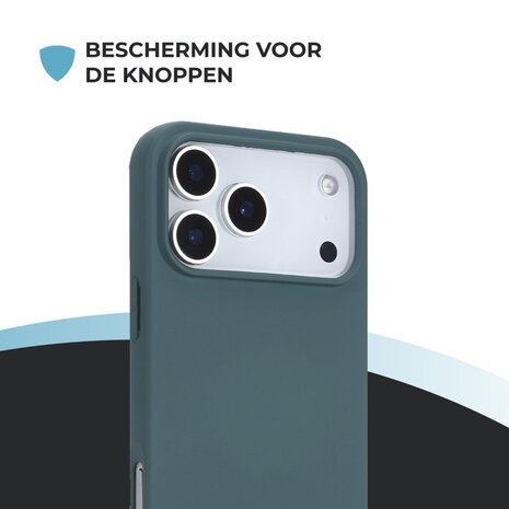 ShieldCase® ShieldCase iPhone 17 Pro Max siliconen hoesje (donkergroen)