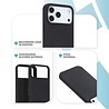 ShieldCase® ShieldCase iPhone 17 Pro Max siliconen hoesje (zwart)