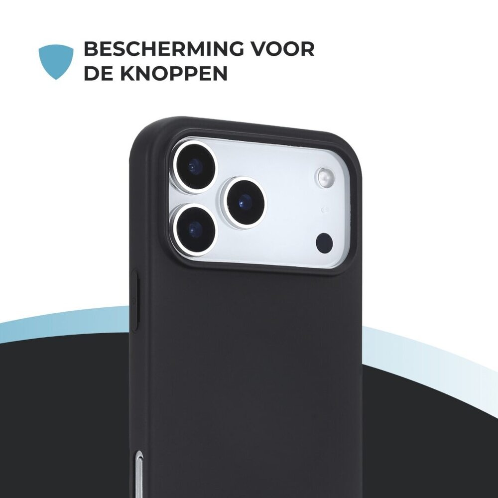 ShieldCase® ShieldCase iPhone 17 Pro Max siliconen hoesje (zwart)