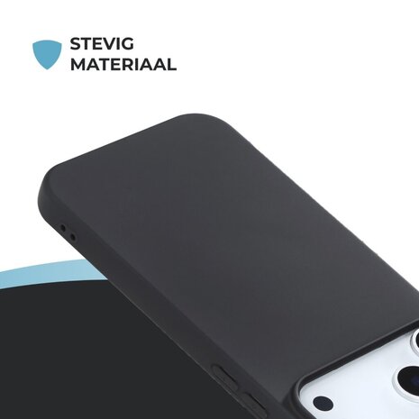 ShieldCase® ShieldCase iPhone 17 Pro Max siliconen hoesje (zwart)