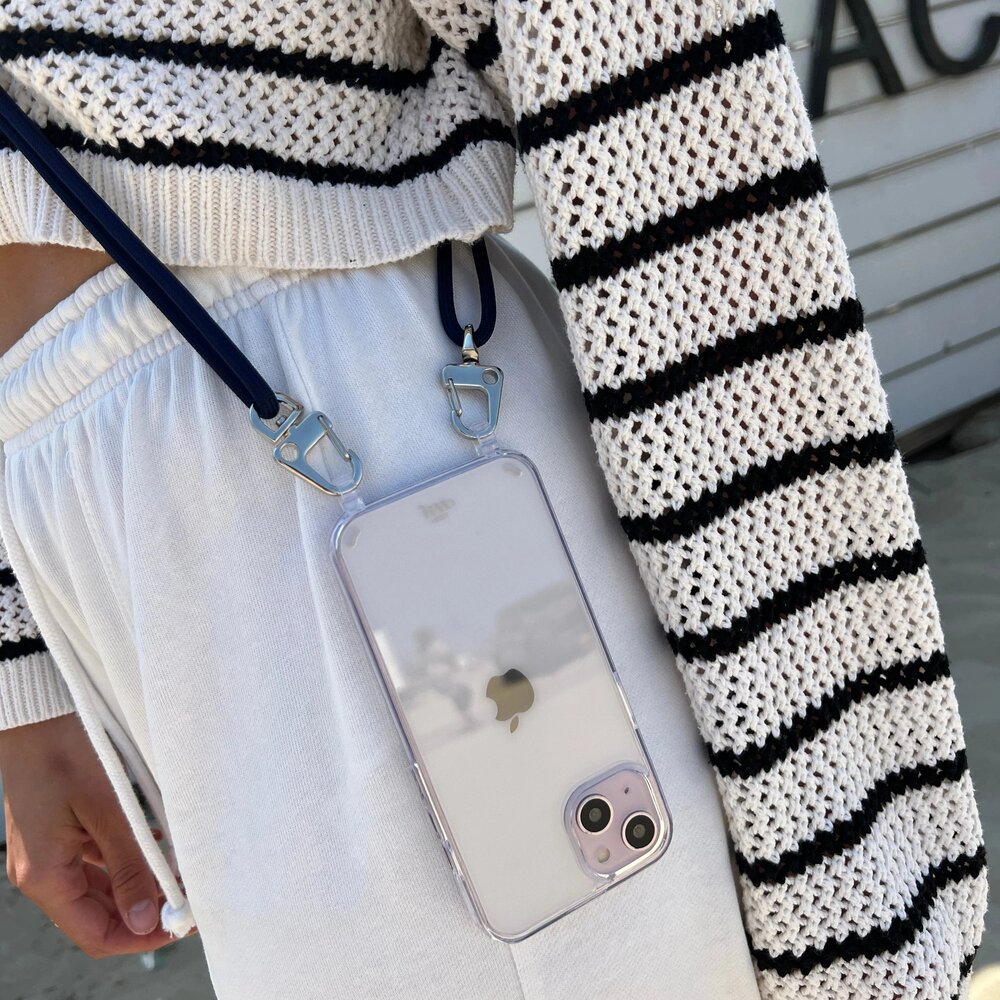 xoxo Wildhearts xoxo Wildhearts iPhone 17 Pro Max - Navy Overload Transparant koordhoesje xoxo Wildhearts xoxo Wildhearts iPhone 17 Pro Max - Navy Overload Transparant koordhoesje