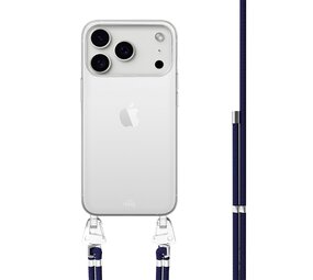 xoxo Wildhearts iPhone 17 Pro - Navy Overload Transparant koordhoesje xoxo Wildhearts iPhone 17 Pro - Navy Overload Transparant koordhoesje