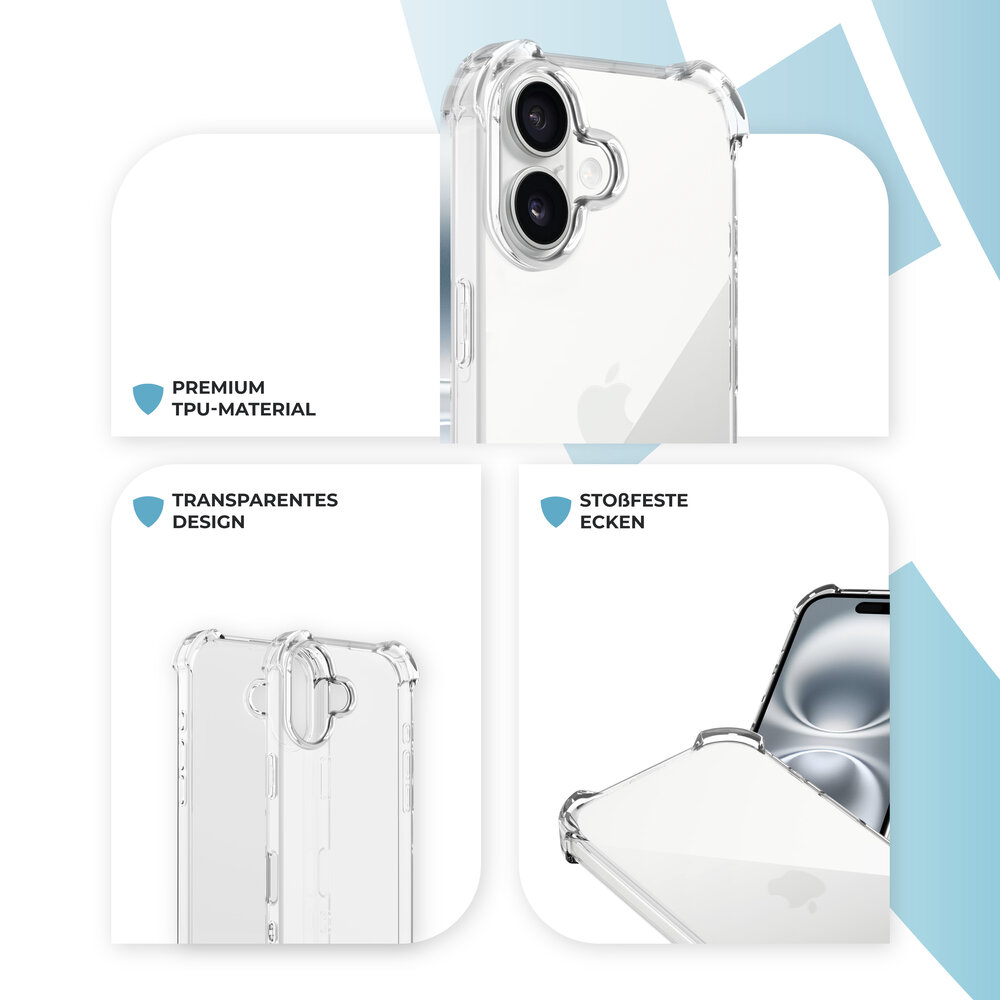 ShieldCase® ShieldCase iPhone 17 TPU Shock case (transparant) ShieldCase® ShieldCase iPhone 17 TPU Shock case (transparant)