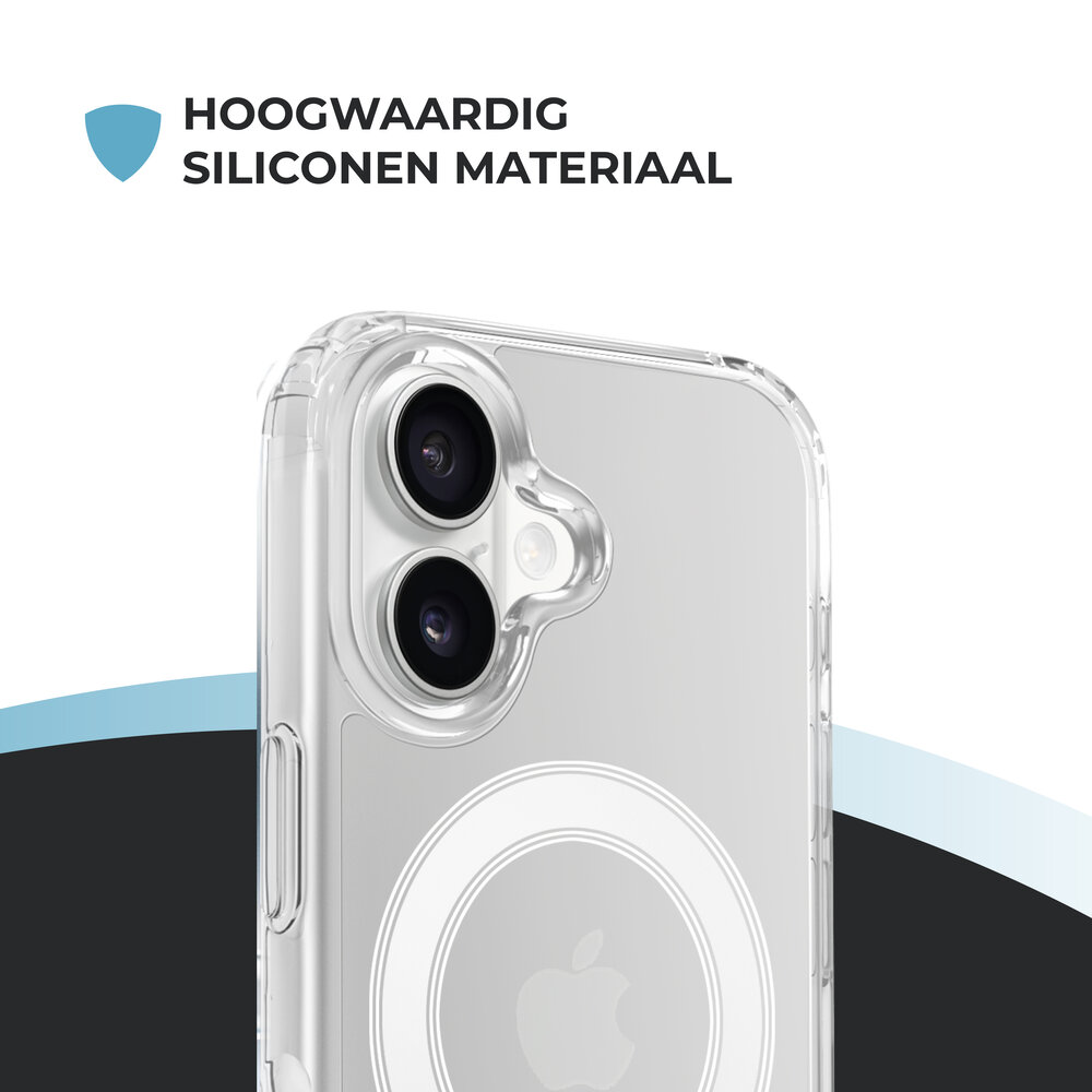 ShieldCase® ShieldCase iPhone 17 transparant MagSafe hoesje