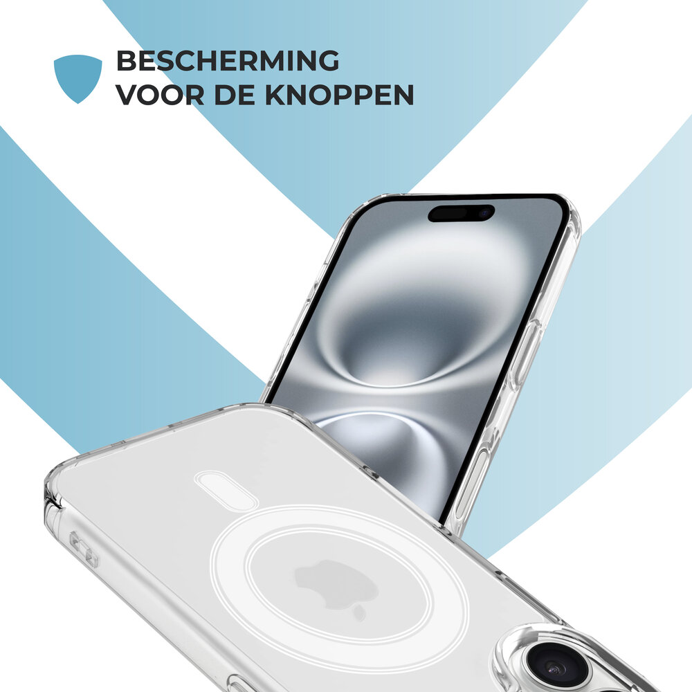 ShieldCase® ShieldCase iPhone 17 transparant MagSafe hoesje