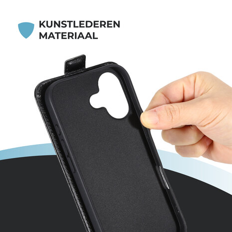 ShieldCase® ShieldCase iPhone 17 flipcase (zwart) ShieldCase® ShieldCase iPhone 17 flipcase (zwart)