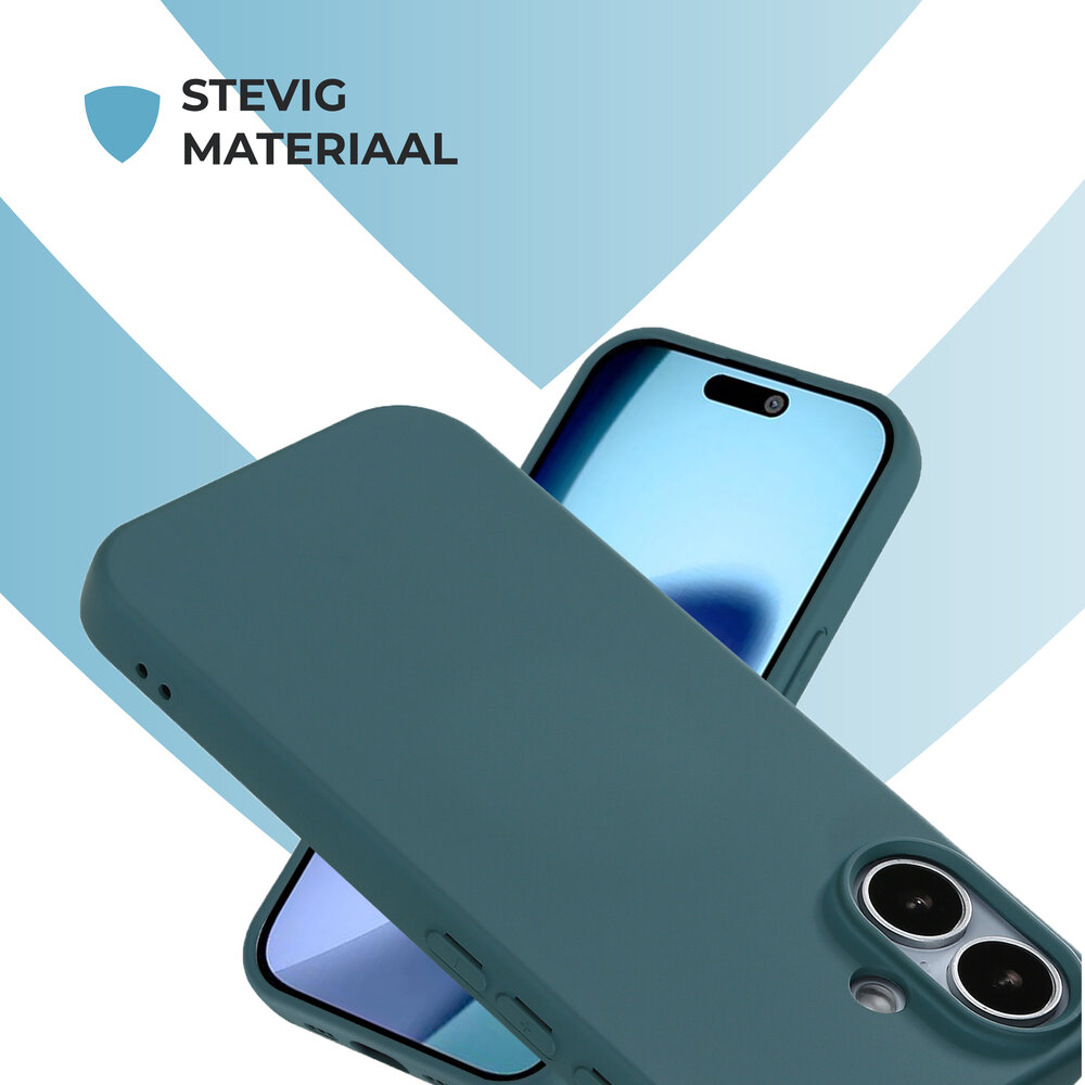 ShieldCase® ShieldCase iPhone 17 siliconen hoesje (donkergroen)