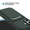 ShieldCase® ShieldCase iPhone 17 siliconen hoesje met pasjeshouder (donkergroen)