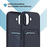 ShieldCase® ShieldCase iPhone 17 siliconen hoesje met pasjeshouder (donkerblauw)