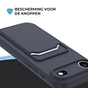ShieldCase® ShieldCase iPhone Air siliconen hoesje met pasjeshouder (donkerblauw)