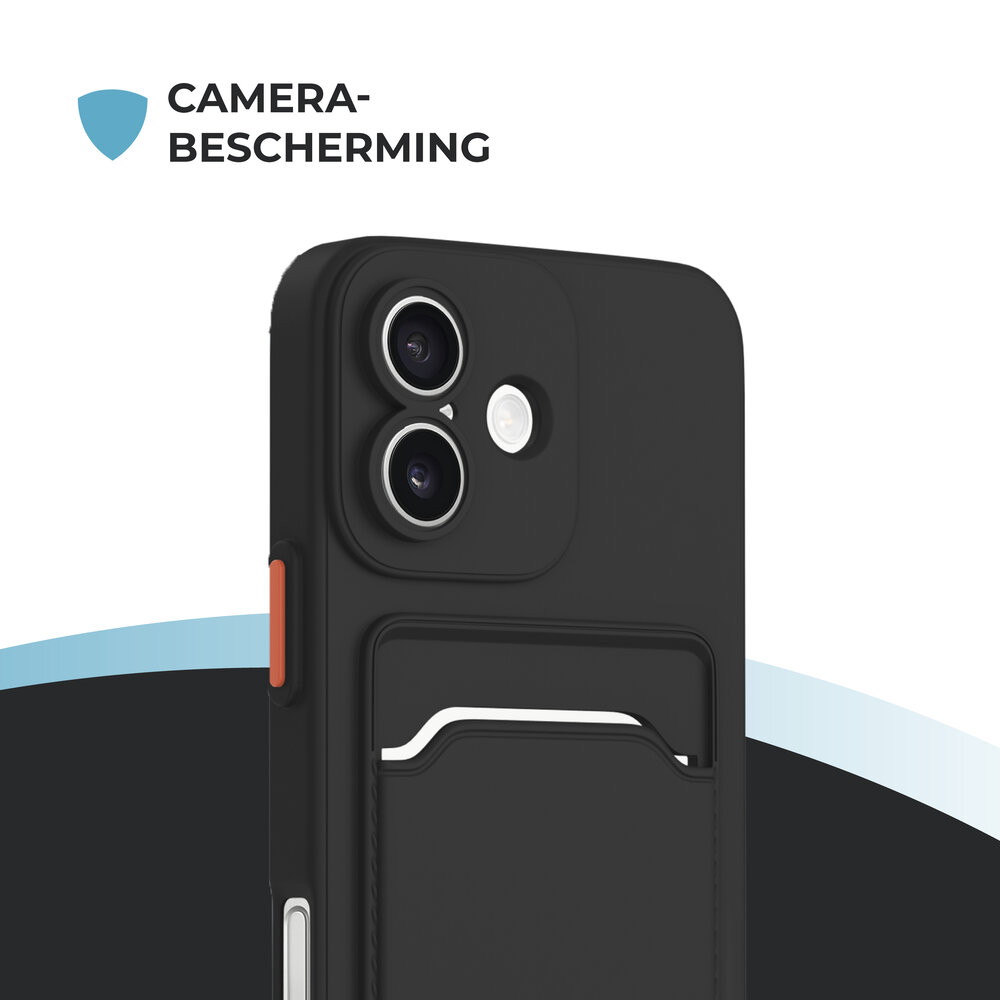 ShieldCase® ShieldCase iPhone 17 Back cover met pasjeshouder (zwart) ShieldCase® ShieldCase iPhone 17 Back cover met pasjeshouder (zwart)