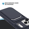 ShieldCase® ShieldCase iPhone 17 Pro siliconen hoesje met pasjeshouder (donkerblauw)