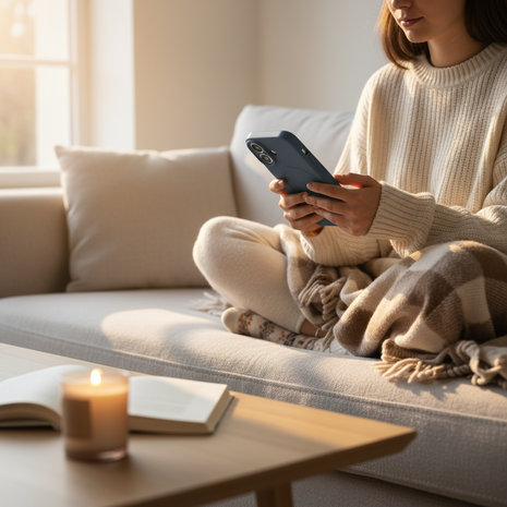 ShieldCase® ShieldCase iPhone 17 Siliconen MagSafe back cover (grijs)