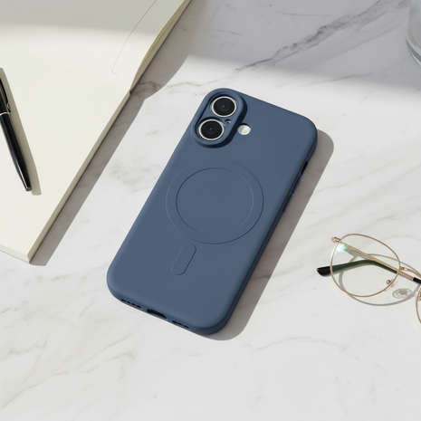 ShieldCase® ShieldCase iPhone 17 Siliconen MagSafe back cover (grijs)