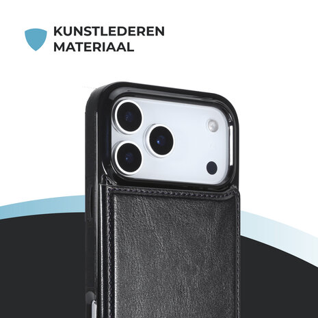 ShieldCase® ShieldCase iPhone 17 Pro Wallet case (zwart) ShieldCase® ShieldCase iPhone 17 Pro Wallet case (zwart)