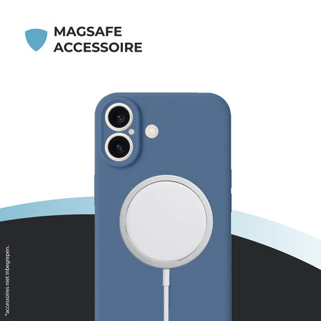 ShieldCase® ShieldCase iPhone 17 Siliconen MagSafe back cover (grijs)