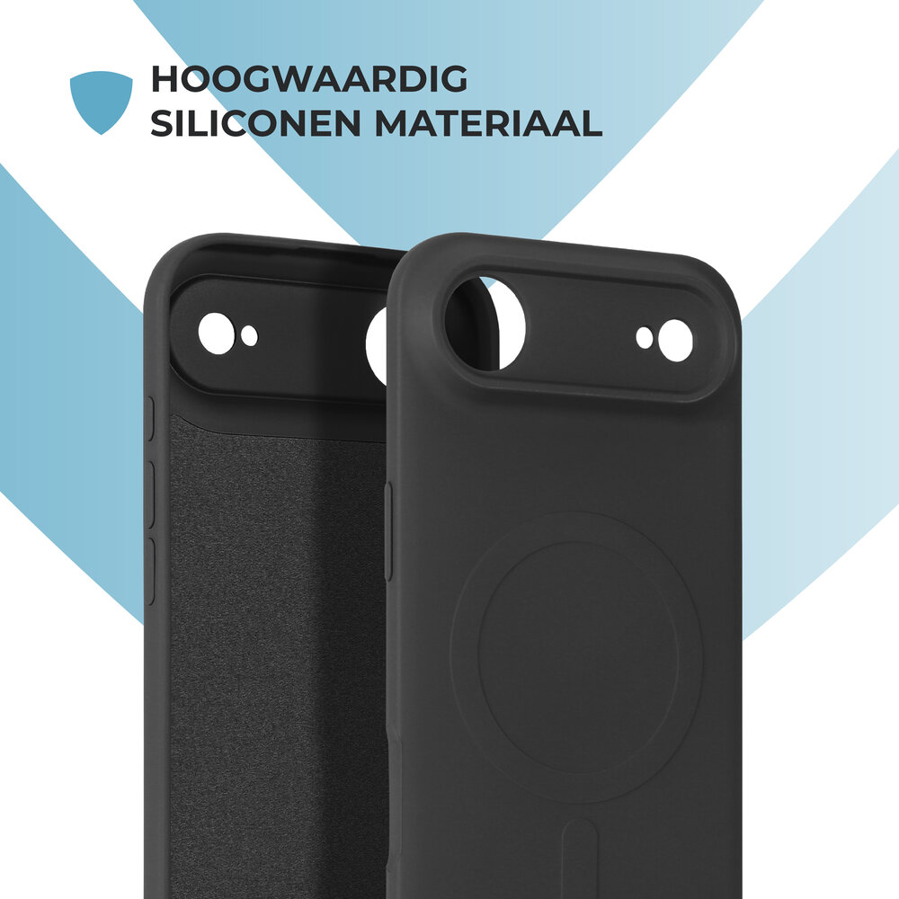 ShieldCase® ShieldCase iPhone Air Siliconen MagSafe back cover (zwart)