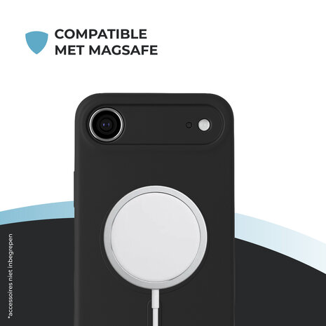 ShieldCase® ShieldCase iPhone Air Siliconen MagSafe back cover (zwart)