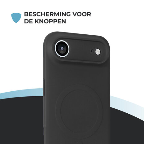 ShieldCase® ShieldCase iPhone Air Siliconen MagSafe back cover (zwart)