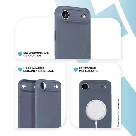 ShieldCase® ShieldCase iPhone Air Siliconen MagSafe back cover (grijs)