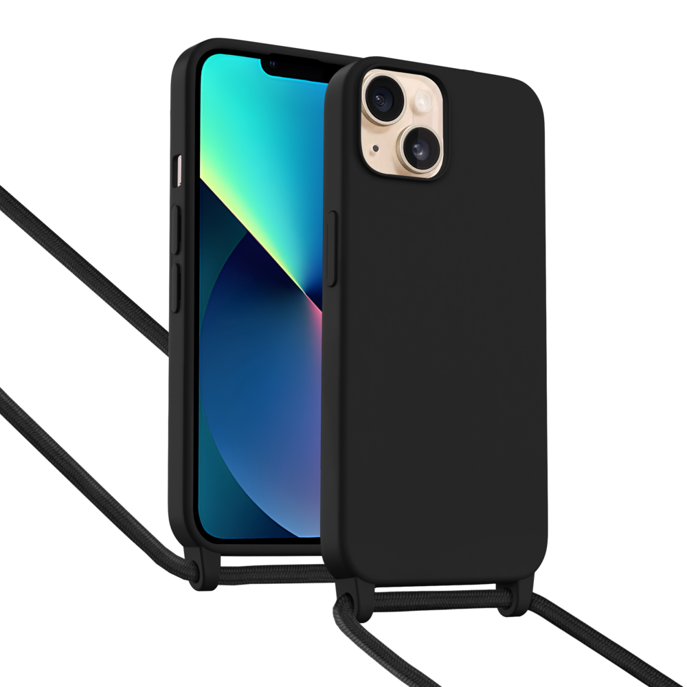 ShieldCase® ShieldCase iPhone 13 hoesje met telefoonkoord (zwart) ShieldCase® ShieldCase iPhone 13 hoesje met telefoonkoord (zwart)