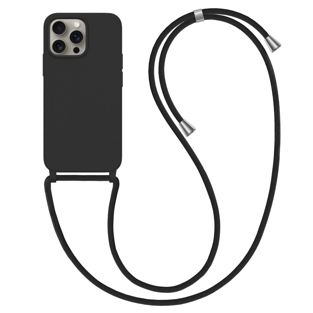 ShieldCase® ShieldCase iPhone 13 Pro hoesje met telefoonkoord (zwart) ShieldCase® ShieldCase iPhone 13 Pro hoesje met telefoonkoord (zwart)