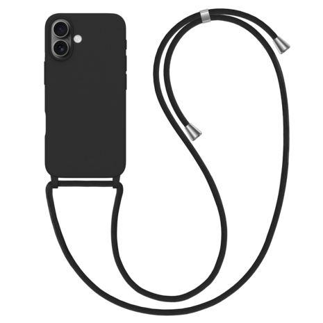 ShieldCase® ShieldCase iPhone 16 hoesje met telefoonkoord (zwart) ShieldCase® ShieldCase iPhone 16 hoesje met telefoonkoord (zwart)