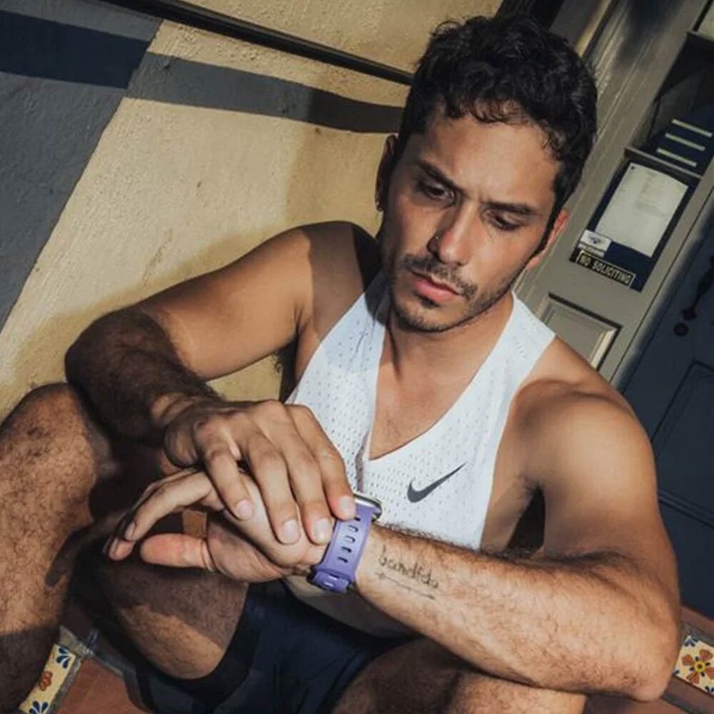 Nomad Nomad Apple Watch siliconen Tempo bandje (paars)