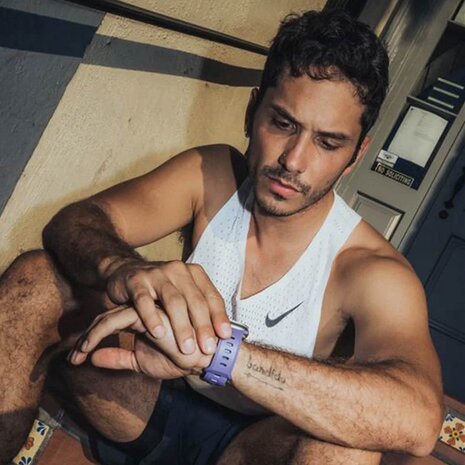 Nomad Nomad Apple Watch siliconen Tempo bandje (paars)