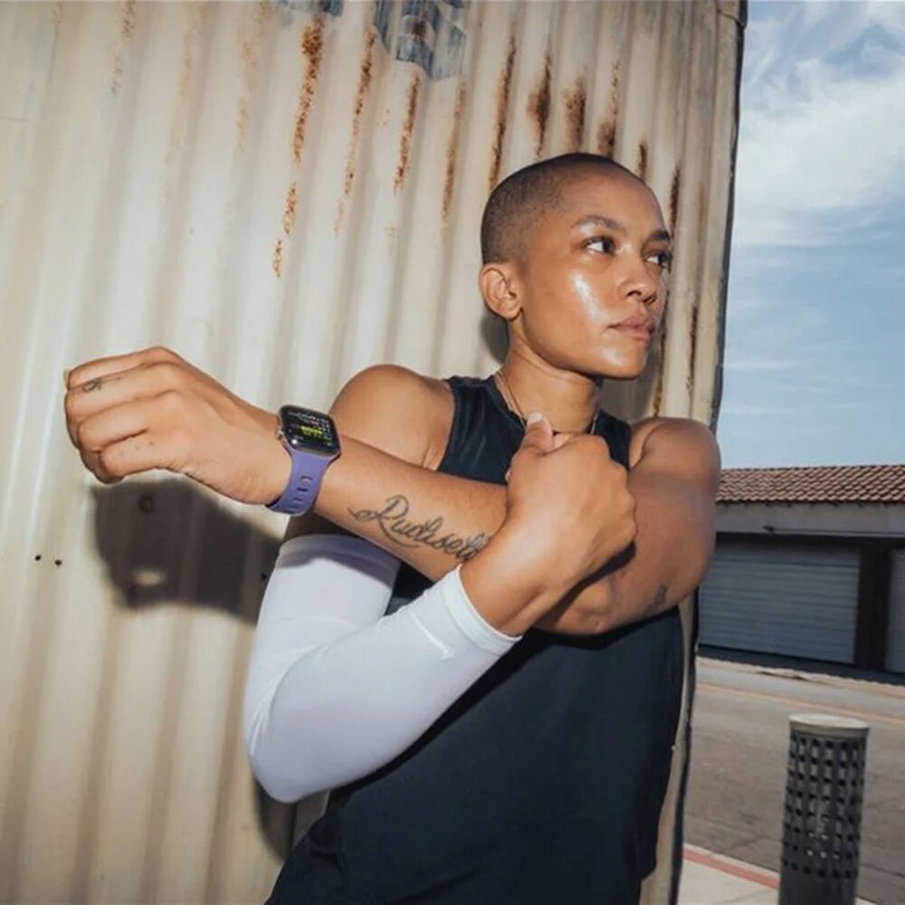 Nomad Nomad Apple Watch siliconen Tempo bandje (paars)