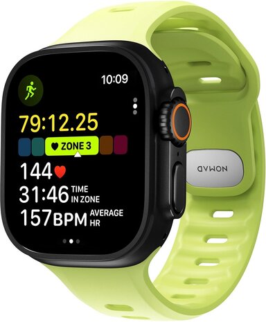 Nomad Nomad Apple Watch siliconen Tempo bandje (lime)