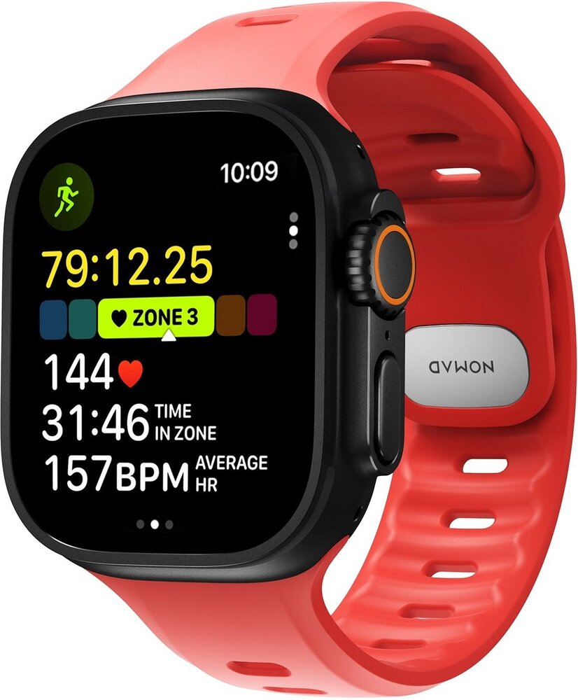 Nomad Nomad Apple Watch siliconen Tempo bandje (coral)