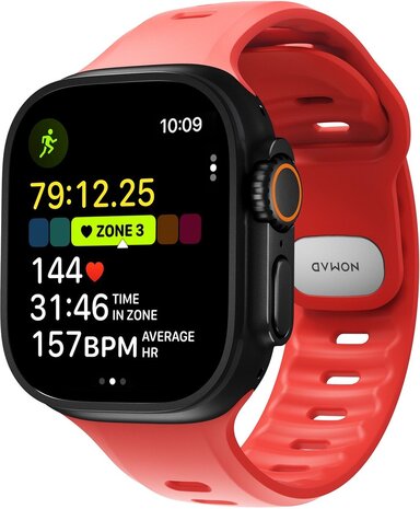 Nomad Nomad Apple Watch siliconen Tempo bandje (coral)