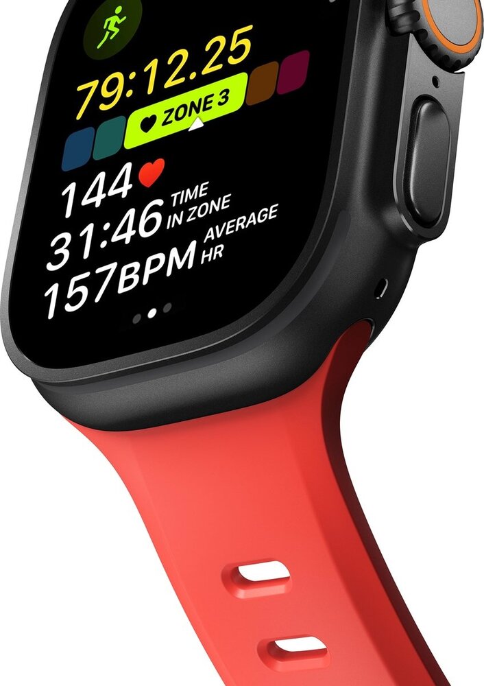 Nomad Nomad Apple Watch siliconen Tempo bandje (coral)