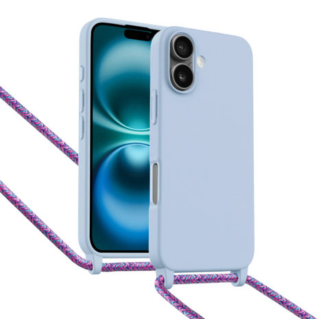ShieldCase® ShieldCase iPhone 16 hoesje met telefoonkoord (paars) ShieldCase® ShieldCase iPhone 16 hoesje met telefoonkoord (paars)