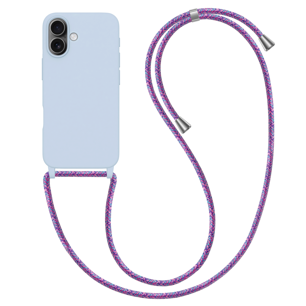 ShieldCase® ShieldCase iPhone 16 hoesje met telefoonkoord (paars) ShieldCase® ShieldCase iPhone 16 hoesje met telefoonkoord (paars)