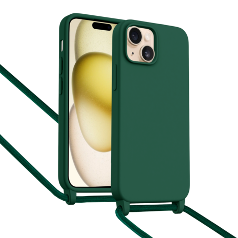 ShieldCase® ShieldCase iPhone 15 hoesje met telefoonkoord (donkergroen) ShieldCase® ShieldCase iPhone 15 hoesje met telefoonkoord (donkergroen)