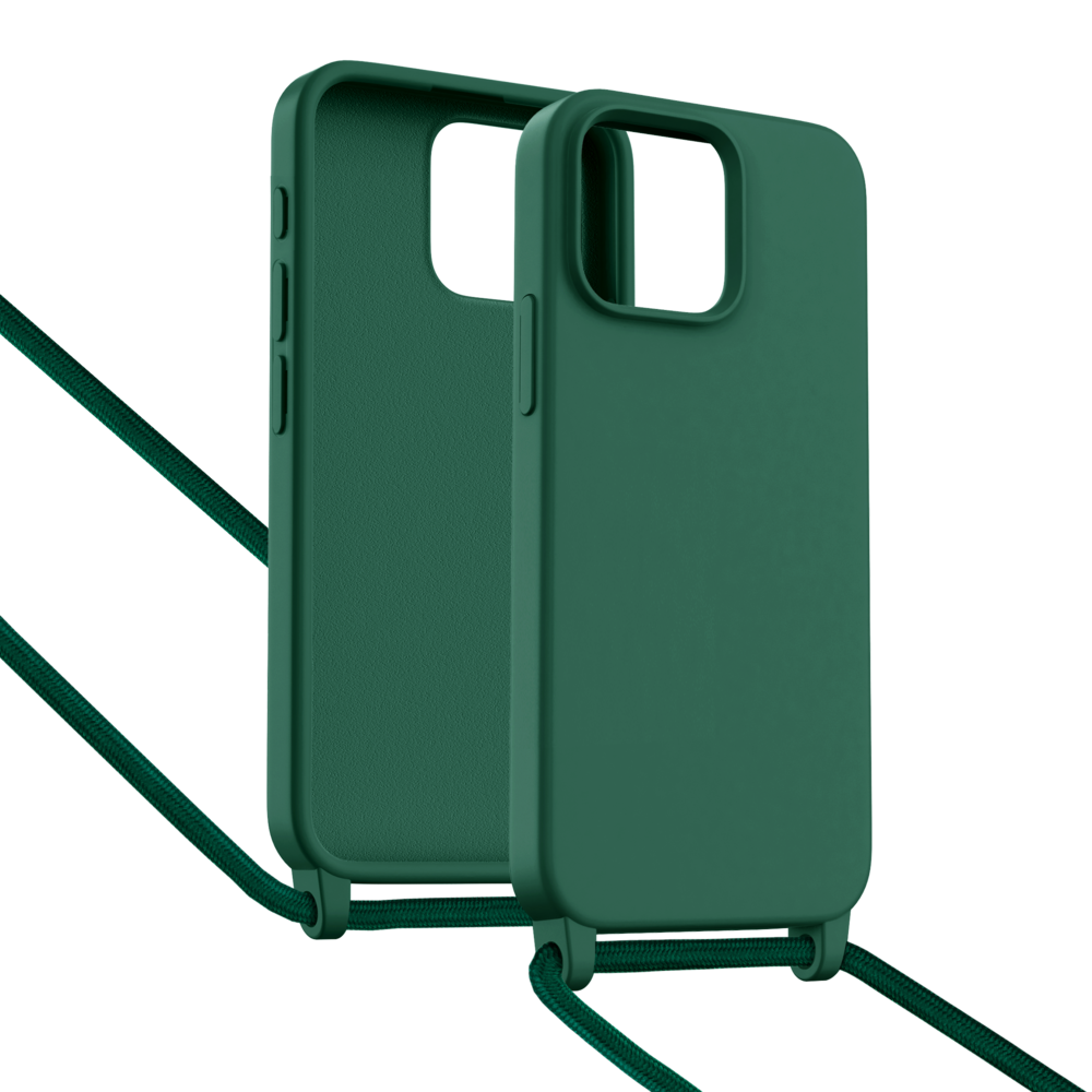 ShieldCase® ShieldCase iPhone 15 Pro hoesje met telefoonkoord (donkergroen) ShieldCase® ShieldCase iPhone 15 Pro hoesje met telefoonkoord (donkergroen)