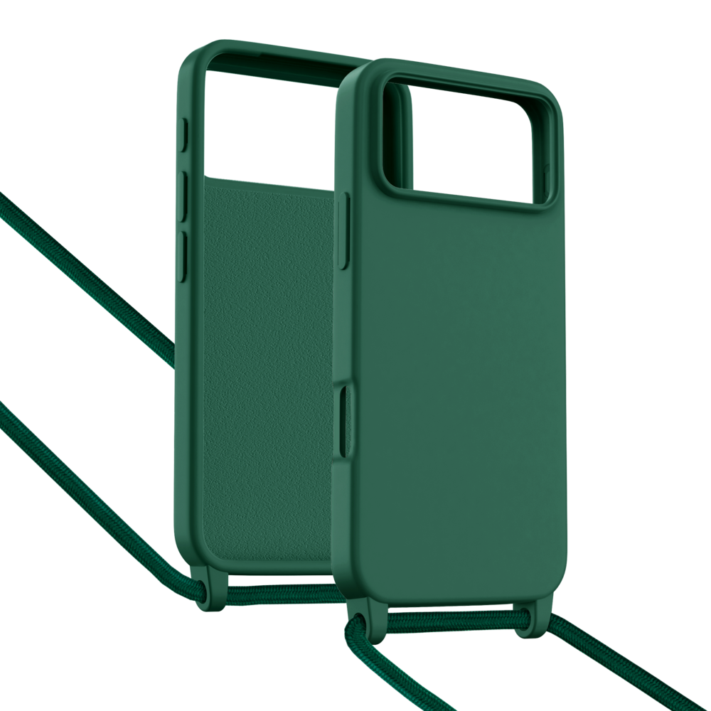 ShieldCase® ShieldCase iPhone 17 Pro hoesje met telefoonkoord (donkergroen) ShieldCase® ShieldCase iPhone 17 Pro hoesje met telefoonkoord (donkergroen)