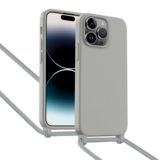 ShieldCase® iPhone 14 Pro Max hoesje met telefoonkoord (grijs) ShieldCase® iPhone 14 Pro Max hoesje met telefoonkoord (grijs)