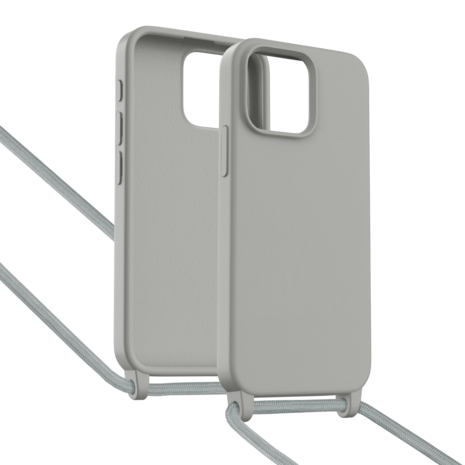 ShieldCase® ShieldCase iPhone 15 Pro Max hoesje met telefoonkoord (grijs) ShieldCase® ShieldCase iPhone 15 Pro Max hoesje met telefoonkoord (grijs)