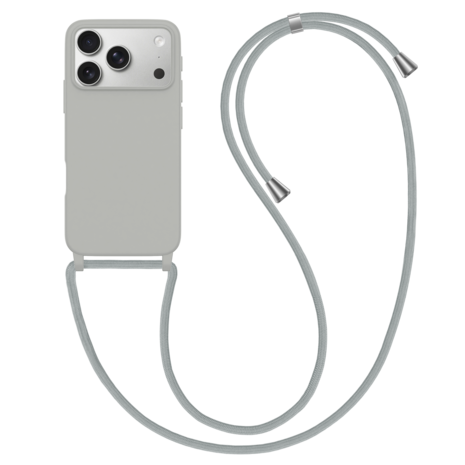 ShieldCase® ShieldCase iPhone 17 Pro Max hoesje met telefoonkoord (grijs) ShieldCase® ShieldCase iPhone 17 Pro Max hoesje met telefoonkoord (grijs)