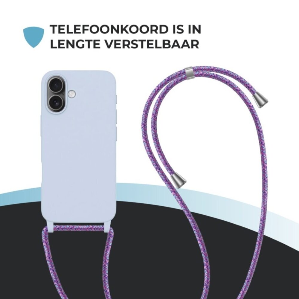 ShieldCase® ShieldCase iPhone 17 hoesje met telefoonkoord (paars) ShieldCase® ShieldCase iPhone 17 hoesje met telefoonkoord (paars)