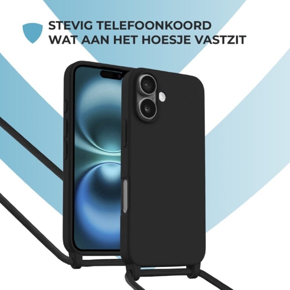 ShieldCase® ShieldCase iPhone 17 hoesje met telefoonkoord (zwart) ShieldCase® ShieldCase iPhone 17 hoesje met telefoonkoord (zwart)