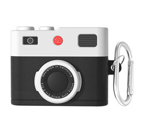 Coverzs AirPods Pro / Pro 2 siliconen hoesje 'Camera' (zwart)