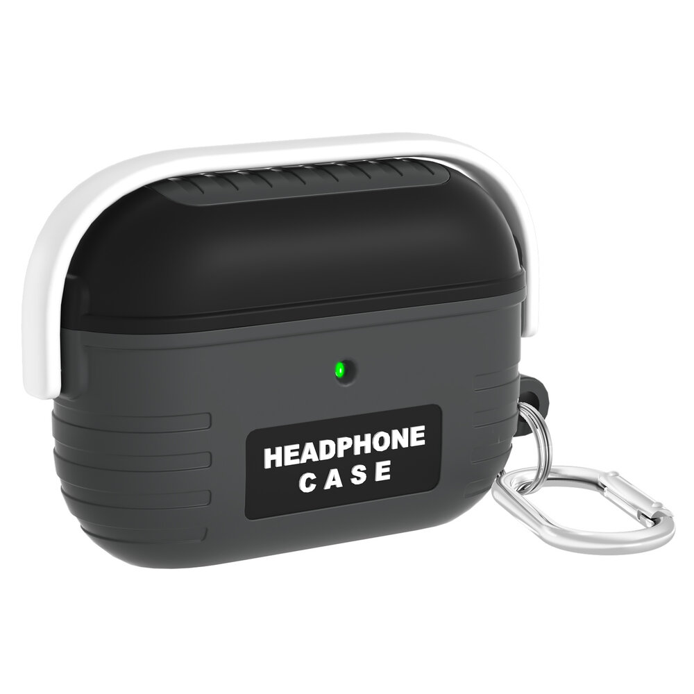 Coverzs Coverzs AirPods Pro / Pro 2 Bucket siliconen hoesje (zwart)