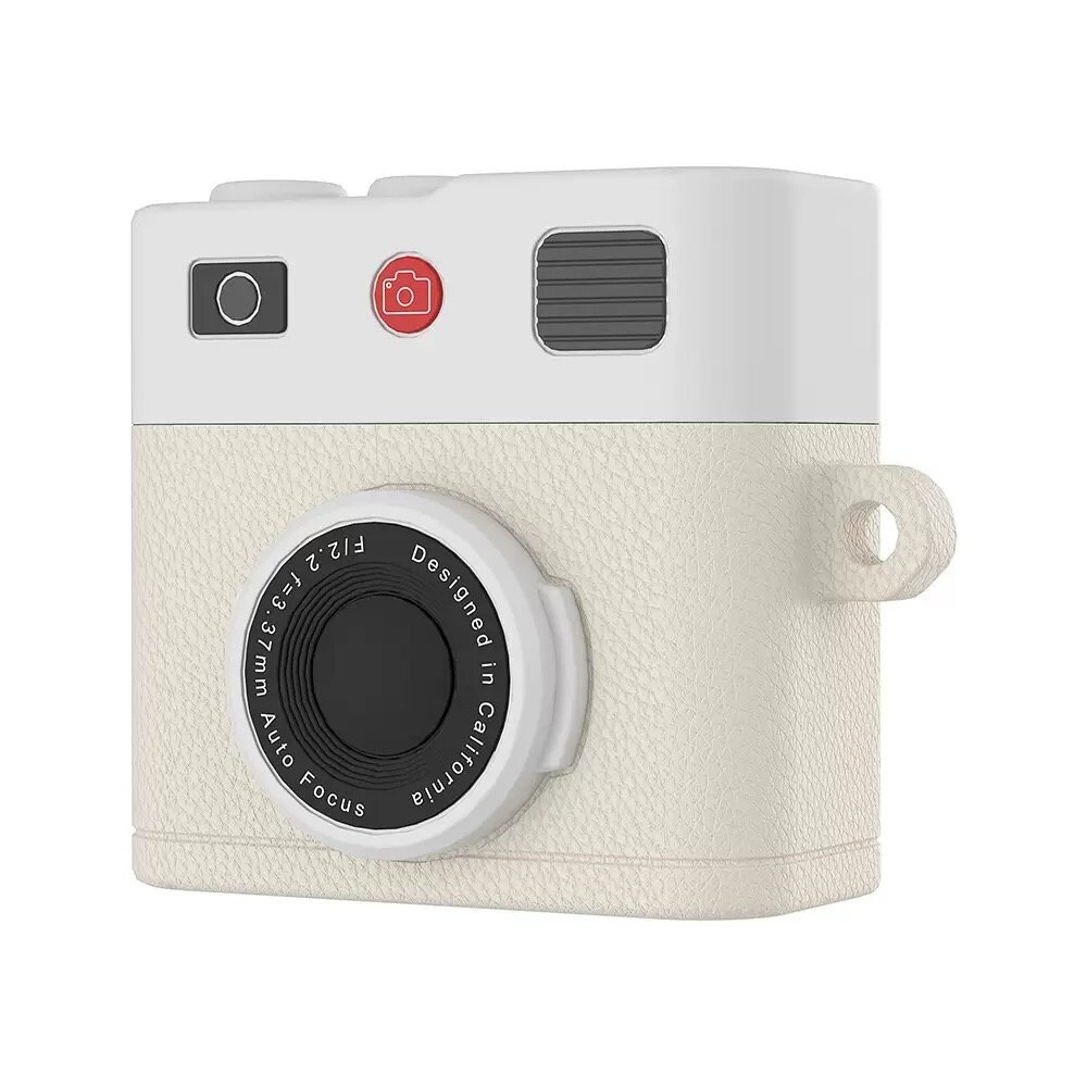 Coverzs Coverzs AirPods 4 siliconen hoesje 'Camera' (wit)